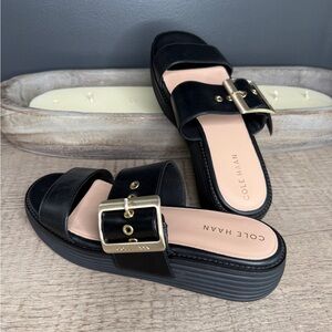 Cole Haan Women's Black Slide Sandals